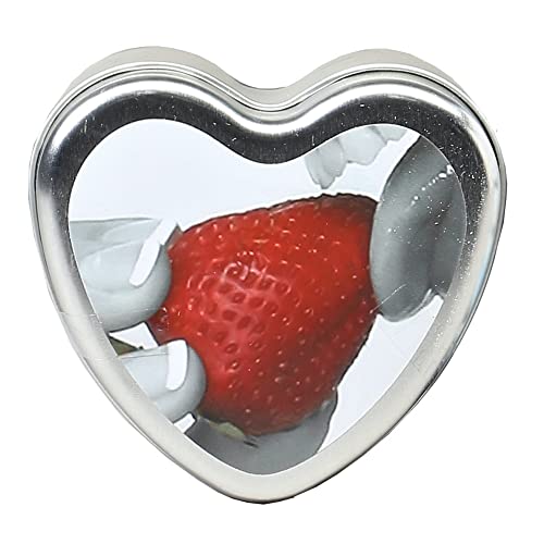 Earthly Body Bougie de massage comestible 3 en 1 en forme de cœur fraise Cover