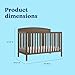 Graco Benton 5-in-1 Convertible Crib (Hazelnut) – GREENGUARD Gold Certified, Converts from Baby Crib to Toddler Bed, Daybed and Full-Size Bed, Fits Standard Full-Size Mattress