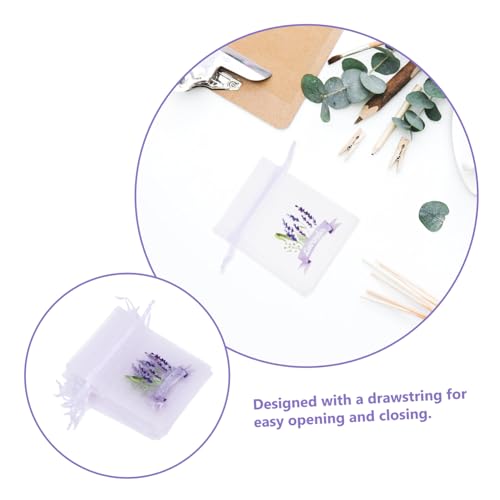 Zerodeko 20 bolsas aromáticas de malla con cordón miniatura 2