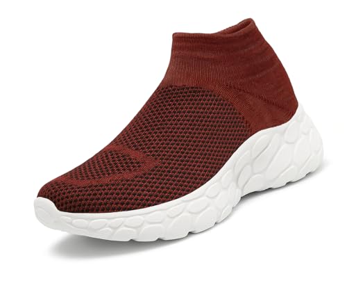 Image of Kraasa Walking Shoes for Men Height Increasing Sports Shoes Ultra Grip Soft Sole Gym Shoes Workout Lightweight Running Shoes for Men