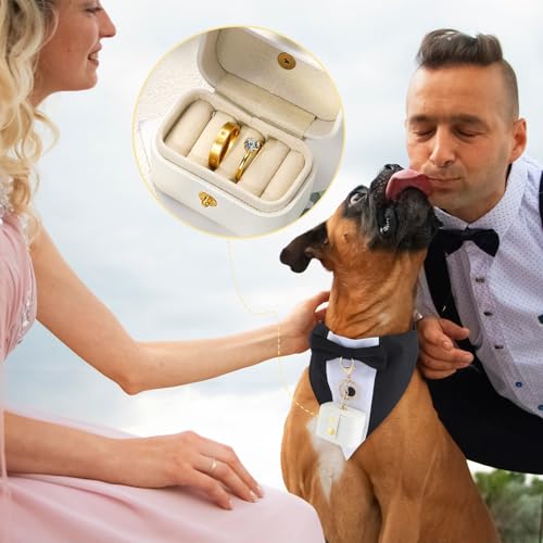 Set de Disfraz para Perro Tuxedo para Boda miniatura 6