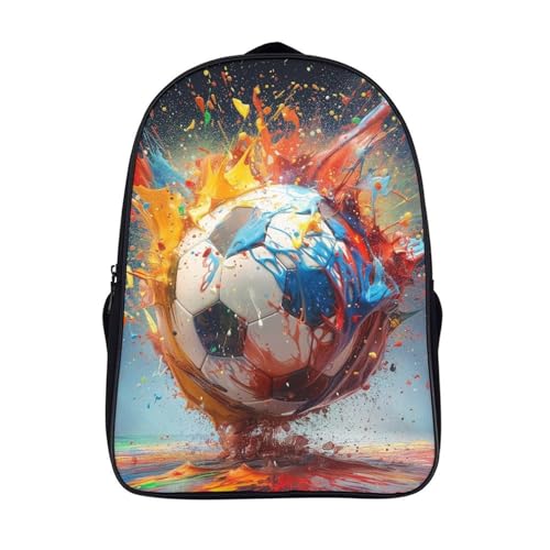 Sac à dos de football imperméable pour enfants et étudiants de grande capacité
