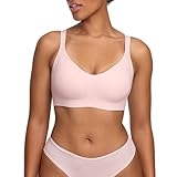creamy fabrics Seamless Compact Push-Up BH – Damen BH ohne Bügel – Nahtloser bügelloser Push-Up BH mit extra herausnehmbaren Pads – Hebt & formt die Brust – Atmungsaktiv & perfekte Passform