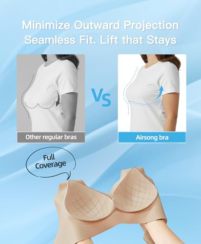 Image of Minimizer Bras for Women Full Coverage Wireless Plus Size Seamless Bralette Removable Pads Comfort 32A-42DD