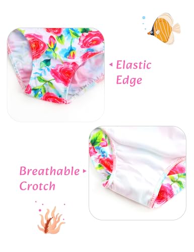 Image of Girls Swimsuit One Piece Bathing Suit Sleeveless Swimwear Matching Skirts for Toddler Kids Swim Surfing