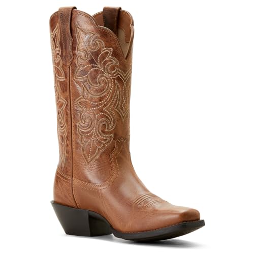 ARIAT ARIAT Women's Round Up Square Toe Western Boot, Ready Russet, 11
