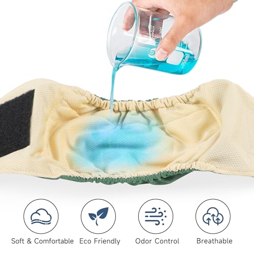 Image of 5 Pack Dog Diapers Male Reusable, Premium Belly Bands for Male Dogs, High Absorbing Male Dog Pee Wraps for Doggie in Incontinence or Excitable Urination and Training,Light Gray,XXL