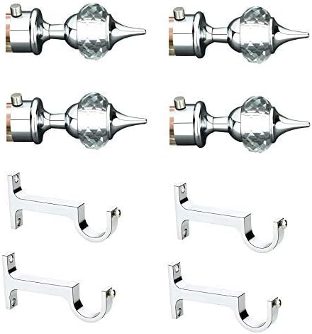 EYE BERRY BASI SALES WITH MISCELLANEOUS DEVICE Furnish Metal Curtain Brackets with Support Curtain Dimond Bracket Door and Window Fitting 2 Set