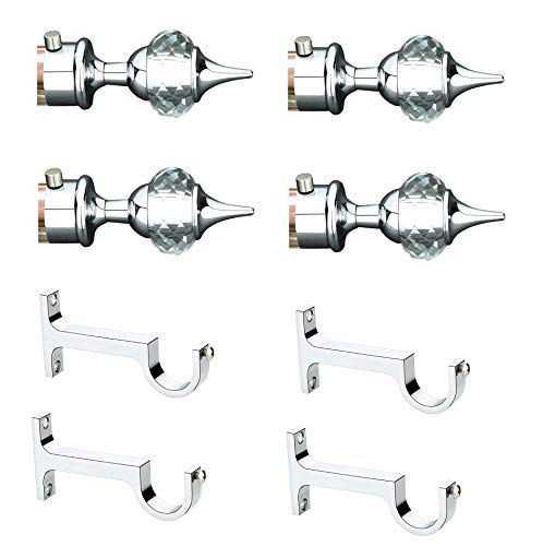 EYE BERRY BASI SALES WITH MISCELLANEOUS DEVICE Furnish Metal Curtain Brackets with Support Curtain Dimond Bracket Door and Window Fitting 2 Set