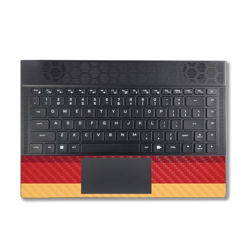 Image of MightySkins Carbon Fiber Skin Compatible With Alienware X14 R2 (2023) Full Wrap Kit - Vintage Lines | Protective, Durable Textured Carbon Fiber Finish | Easy To Apply & Change Styles | Made in the USA