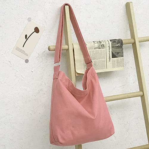 Image of Lify Women's Retro Large Size Canvas Shoulder Bag Hobo Crossbody Handbag Casual Tote - 1 Piece