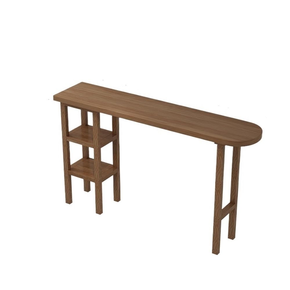 Casa Tavolo da bar in pino con ripiano portaoggetti, tavolo da pranzo alto for cucina, soggiorno, feste Tavolo da bancone(140 * 40 * 105cm)