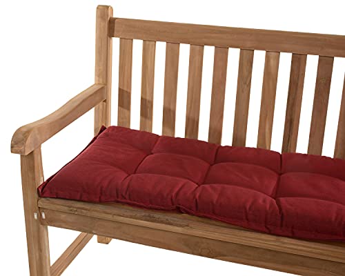 Bankauflagen 140 x 49 x 6 cm Rio 50318-300 in rot Auflage ohne Bank Cover