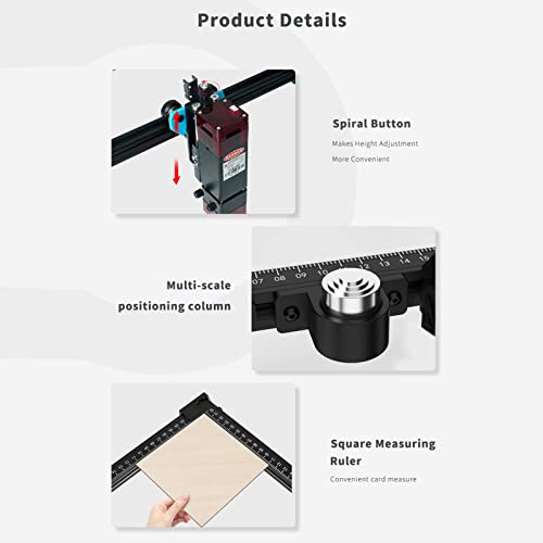 TWOTREES TTS-10 Engraver 10W Engraving hine 300x300mm Work Area Support Offline Engrave APP Control