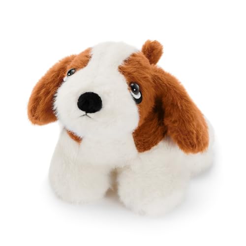 PEACH CAT Basset Hound Dog Stuffed Animal Cute Puppy Plushies Small Plush Toys Gifts for Kids White