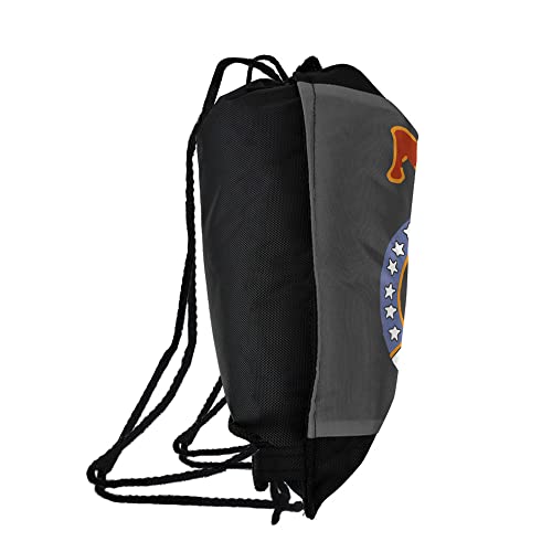 LOGOVISION NASA Retro Space Shuttle Drawstring Backpack Sports Bag Sackpack 17" x 13", Perfect for Gym, Yoga or Practice2