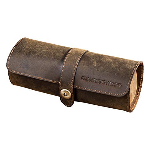 Modische Uhrenschatulle - 1 x Retro-Leder-Uhren-Aufbewahrungsbox für Uhren, langlebige Uhren Cover