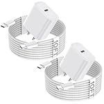 10FT iPhone 16e Charger Fast Charging,2Pack 20W USB C Apple 16e 15 Pro Charger Block & 10Foot Long USBC Woven Cable Cord for iPhone 16/16e/16 Pro Max/16 Pro/16 Plus/15/15 Pro Max/15 Plus/iPad Pro 12.9
