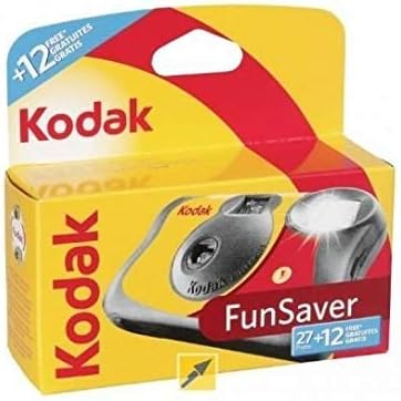 kodak 3920949 Fun Saver Single Use Camera with Flash (Yellow/Red)