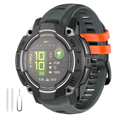 Correa de silicona para Garmin Instinct 3 22mm miniatura 1