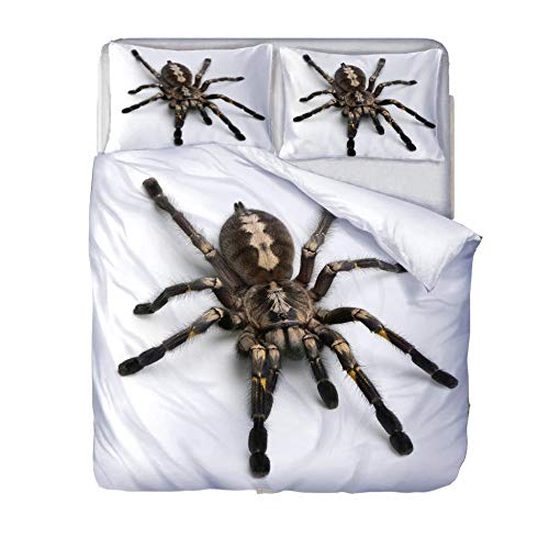 Parure de lit Spider en microfibre douce anti-taches avec zip