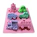 X-Haibei Choo Choo Train Car Soap Silicone Mold Crayon Chocolate Fimo Kids Favor
