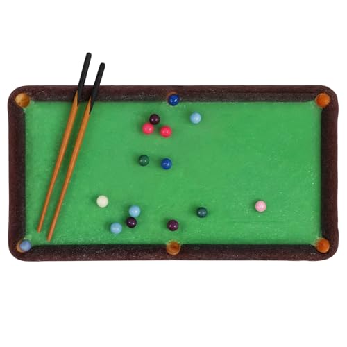 Modelo de billar mini 1/64 para decorar salones de casas de muñecas