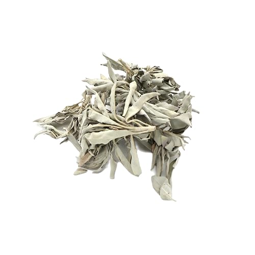LivuX Räucherwerk 50 g Weißer Salbei (Salvia Apiana) – Getrocknete Blätter, ideal zur energetischen Reinigung von Räumen, Gegenständen und Personen, perfekt für Räucherrituale und Zeremonien 1203