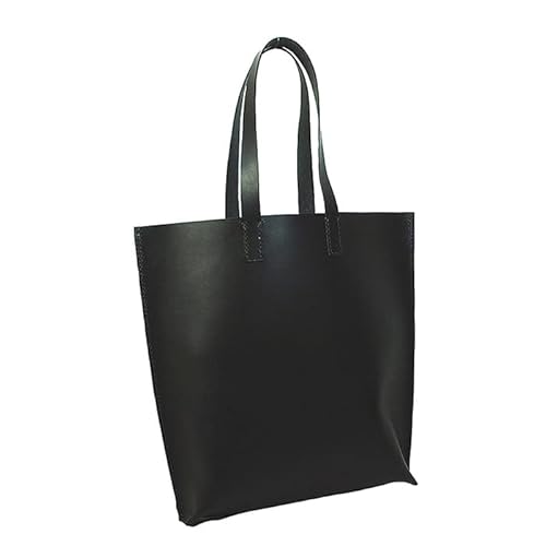 Zenis 本革縦型トートバック ブラック B-0128(1点) 鞄 バック バッグ カバン レザー 国産 日本製 牛革 革製品 手作り 男性 女性 レディース メンズ[ksg0433-bk]