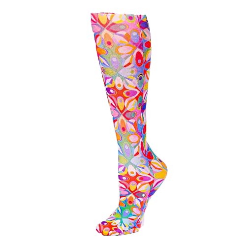 Image of Celeste Stein Therapeutic Graduated Women Compression Socks, Diabetic Socks For Womens, 8-15 mmHg For Regular Calf