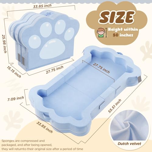 Mmucco Portable Toddler Bed,Foldable Toddler Travel Bed For Kids,Toddler Floor Bed For 1-5,Soft And Safe thumb #1