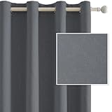 Tamaño E Instalación: Juego de 2 cortinas salon, disponibles en distintos tamaños y colores. Cada cortinas dormitorio tiene 8 orificios de acero inoxidable pulido (diámetro interior de 4 cm) en la parte superior de las cortinas, lo que facilita su instalación: basta con colgarlas directamente en el poste de la cortina. Elija cortinas que midan entre 1, 5 y 2, 6 veces el tamaño de la ventana.