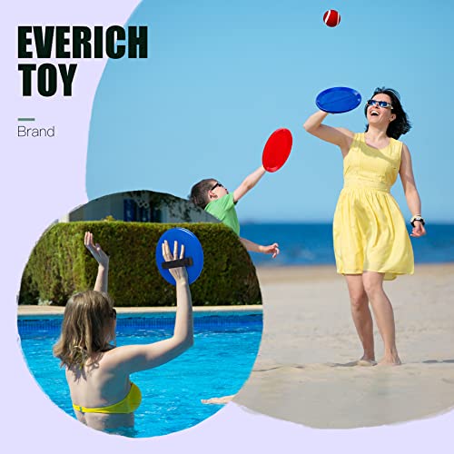 Image of EVERICH TOY Toss and Catch Ball Game Set, Upgraded Sticky Paddle Ball Set for Kids & Toddlers, Sturdy & Water-Resistant Outdoor Backyard Beach Pool Toy, Birthday Gift for Boys Girls Ages 3-12