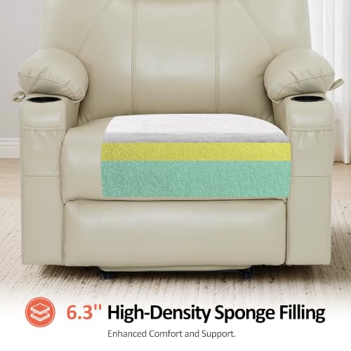 Image of MCombo Power Lift Recliner Chair for Elderly, Heat and Massage R7042