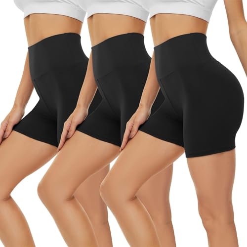 Gayhay 3er Pack Radlerhosen Damen Kurze Leggings Sport Shorts Sommer...