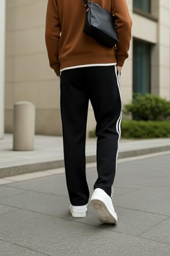 Image of dockstreet Men's /Unisex Open Bottom Drawstring Pure Cotton Stretchable Baggy Jogger Pants