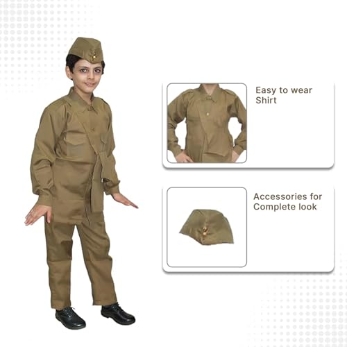 Image of Kaku Fancy Dresses Our Helper Costume for Boys & Girls | Social Helper Doctor, Nurse, Fireman, Postman, Teacher, Farmer Dress For Kids