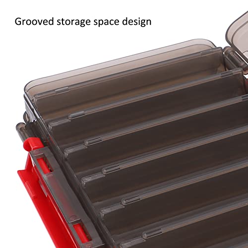 Doppelseitige wasserdichte Köderbox für Angelzubehör, Anti-Verlust