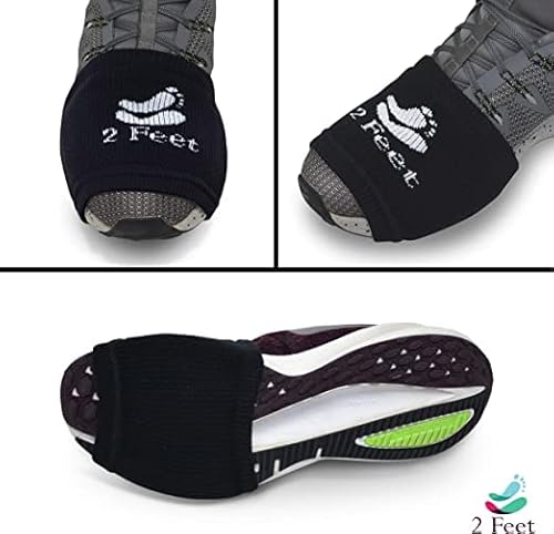 2 Feet Sock For Dancing On Smooth Floors | Over Sneakers, Smooth Pivots & Turns To Dance With Style On Wood Floors | Protect Knees | 2 Pairs Pack (Dark Grey) #TOP3