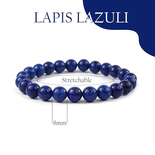 Image of Certified Crystal Bracelet | 8mm Beads | Stretchable Healing Bracelet | Bracelets for Men and Women |