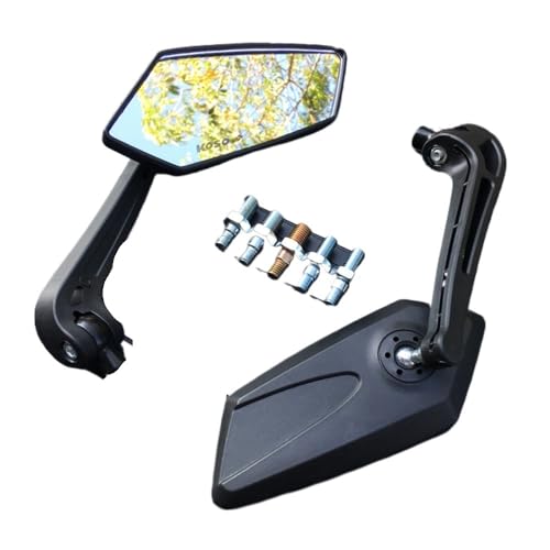 Rétroviseurs pour ATV et scooter noirs - Remplacez vos miroirs cassés facilement