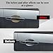 QZTYTY 4PCS Car Door Handle Cup Scratch Protector, Car Door Handle Sticker, Scratch Auto Door Protective Film, Car Accessories Car Door Handle Protective Films Universal for Cars (Gold, 4PCS)