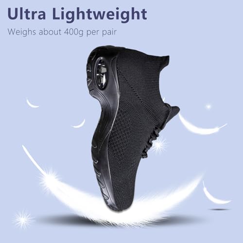 Image of Non Slip Work Shoes Women, Slip On Sneakers Women,Work Shoes Walking Gym Nurse Mesh Casual Fashion Sneakers Comfort Breathable Lightweight