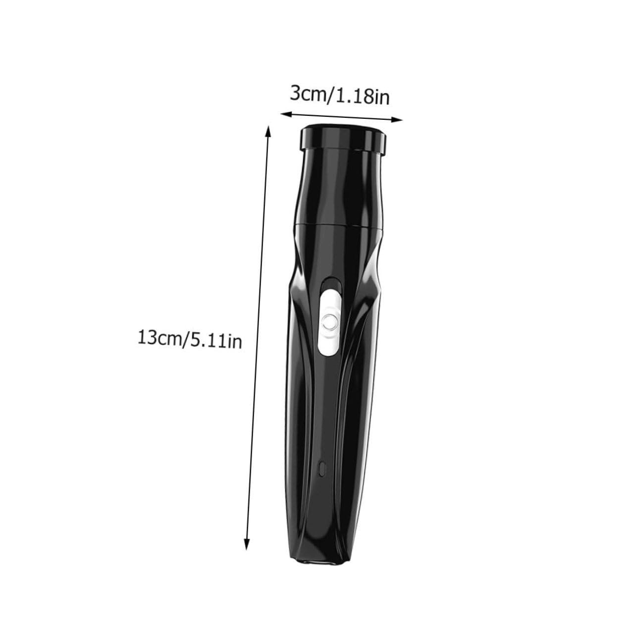 IWOWHERO 2-Edge Nose Hair Trimmer Sturdy Abs Material Noise-reducing Micro Motor Personal Care Device for Travel