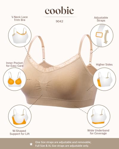 Image of Coobie Lace V-Neck Bra for Women