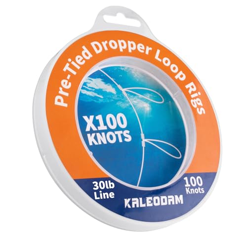 30lb 100knots Pre-Tied Dropper Loop Fishing Rig 18 Spacing 5.5 Loop Size Ideal for Saltwater & Freshwater Fishing