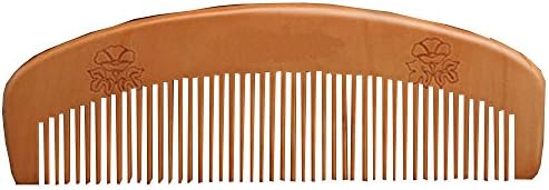 Natural Wooden Beard Comb Pocket Size Moustache and Hair Combs Anti-static Comb for Men & Women Hair Care Tools (Thinning tooth comb)