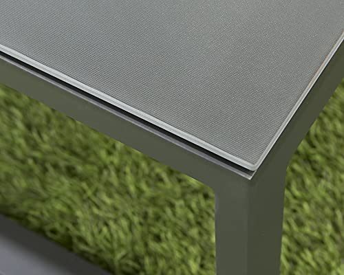 Garden Store Direct Sydney Aluminium Large Corner Lounge Set w/Textured Glass Coffee Table. Convertable Into Sunlounger. Ready Assembeled, Unpack & Enjoy! - Image 8