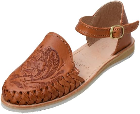 Macarena Collection Womens Shoes Leather Sandals Ankle for Women | Huarache Handmade Mexican Sandals Women | Comfortable & Stylish Womens Sandals 911