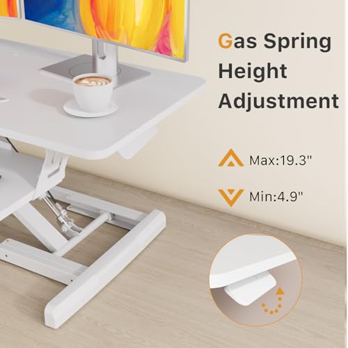 Image of JOY worker 35 inch Standing Desk Converter, Height Adjustable Stand Up Riser